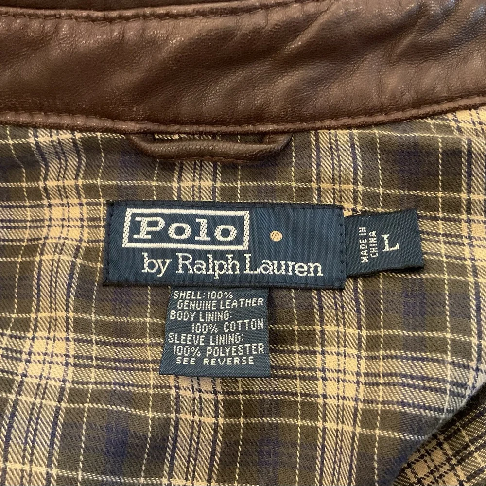 Polo by Ralph Lauren Men’s Brown Leather Jacket - Picture 7 of 9